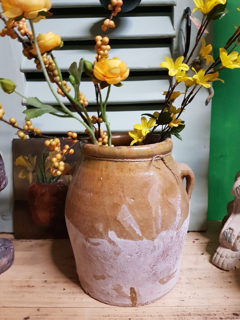 Aardewerk confiture pot