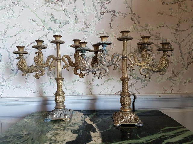 Antieke Franse kandelaar