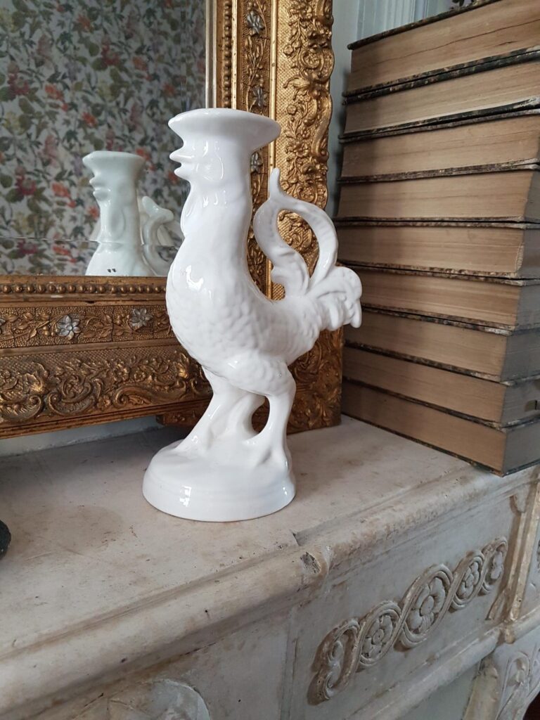 Kandelaar wit porselein