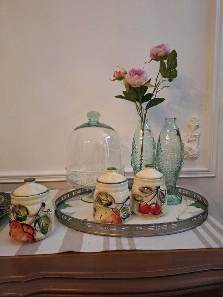 Voorraadpotjes, set van 3 st. Fruitmotief